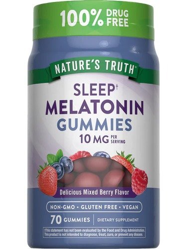 Melatonin 10 mg 6 Melatonin Gummies for Restful Sleep & Daily Wellness - Image 1