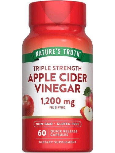 Apple Cider Vinegar 1200 mg Apple Cider Vinegar Capsules for Daily Wellness Support - Image 1