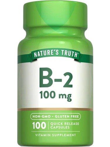 Vitamin B-2 100 mg (Riboflavin) Vitamin B-2 (Riboflavin) 100 mg Capsules - Image 1