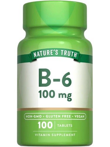 Vitamin B-6 (Pyridoxine) 100 mg Tablets | Arrow Pharmacy Carrollton Vitamin B-6 (Pyridoxine) 100 mg Tablets - Image 1